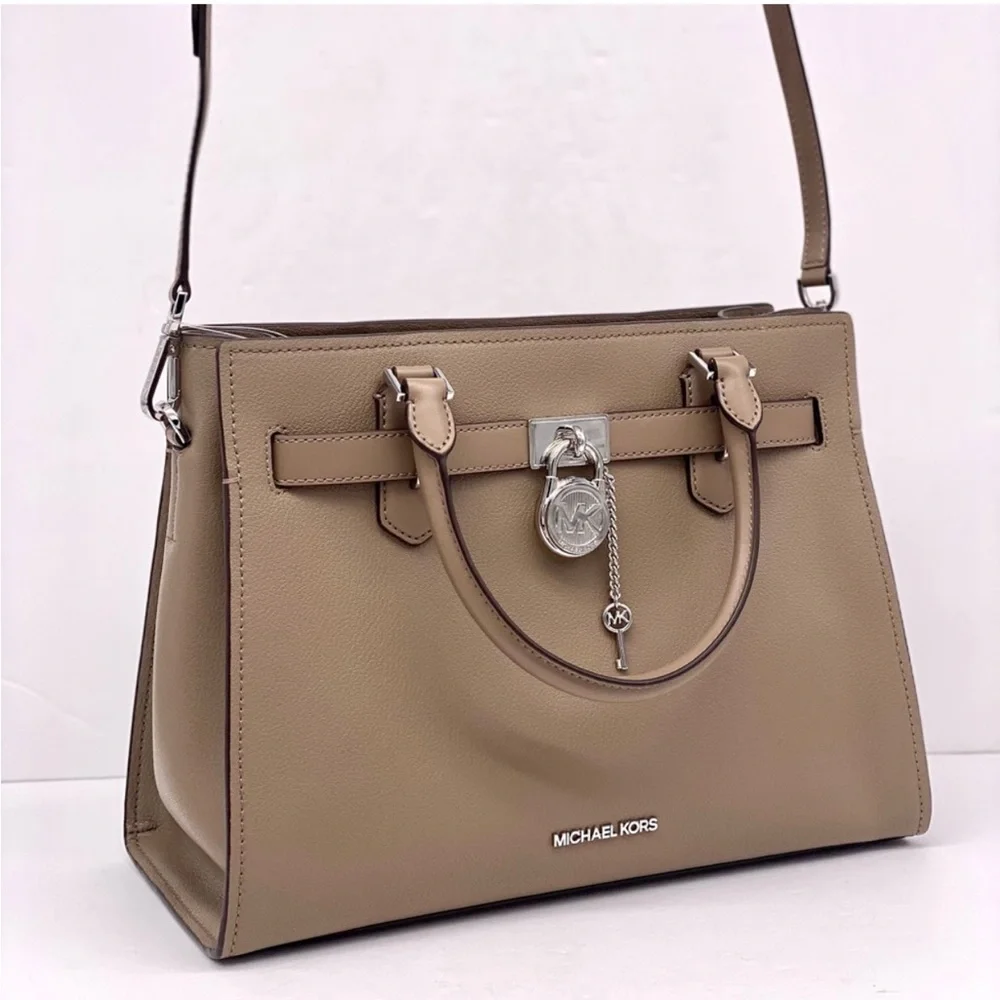 Michael Kors Hamilton Medium Satchel Crossbody Bag Dusk Color